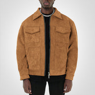 WW | Kurze Wildlederjacke Mit Reißverschluss
