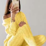 WW - Strick-Schulter-Hosen-Set