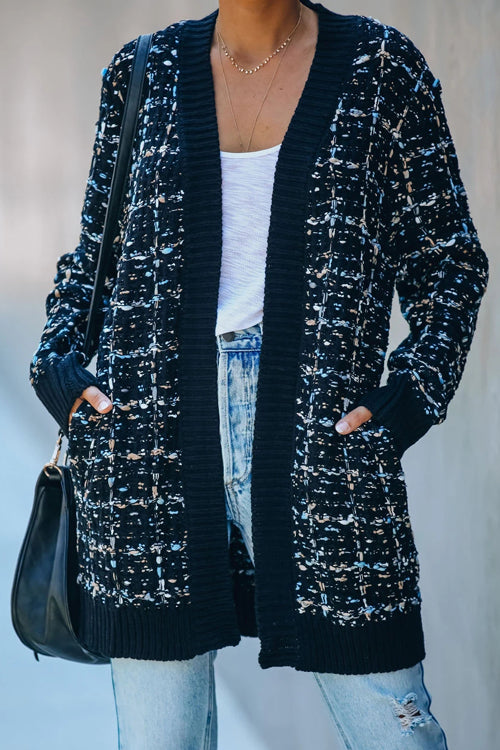 Elegante und lässige Winter-Strickjacke