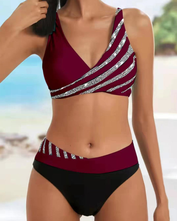 W&W Mode Bikini-Set mit Aufdruck