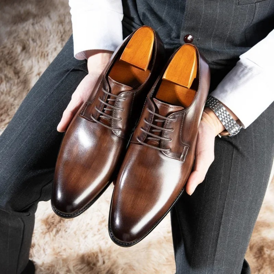WW | Schnürschuhe Italiano Derbi Leder Anzugschuhe Herren