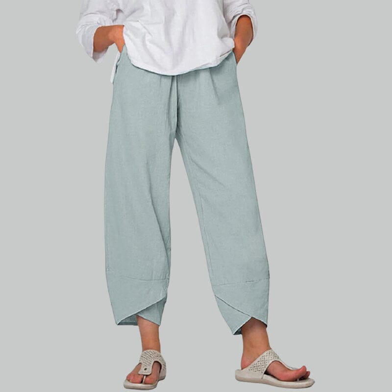 WW | Damenhose Leichte Baumwoll Und Leinen Damen Sommer Komfort