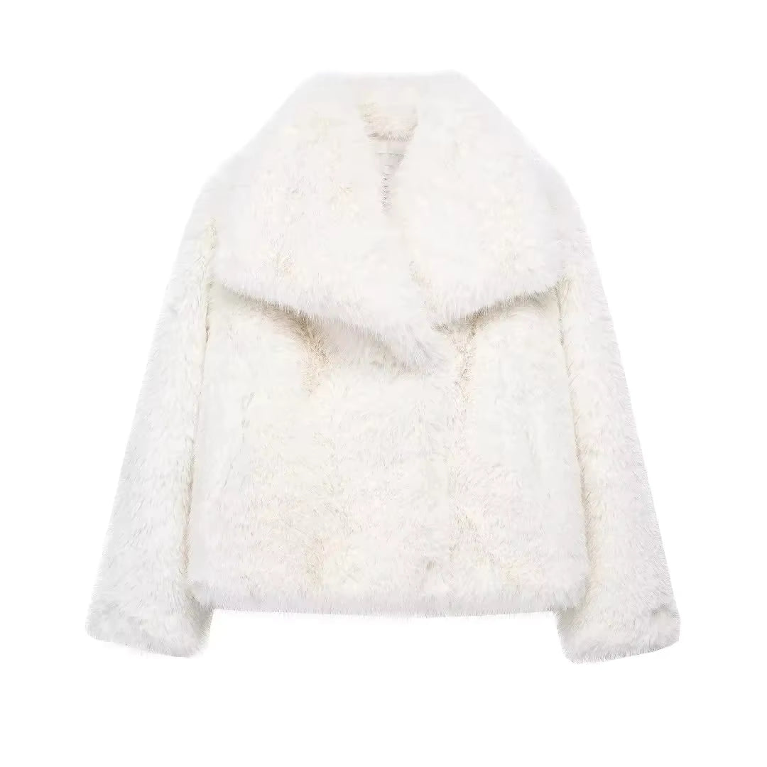 WW | Flauschige Pelzjacke Für Winter