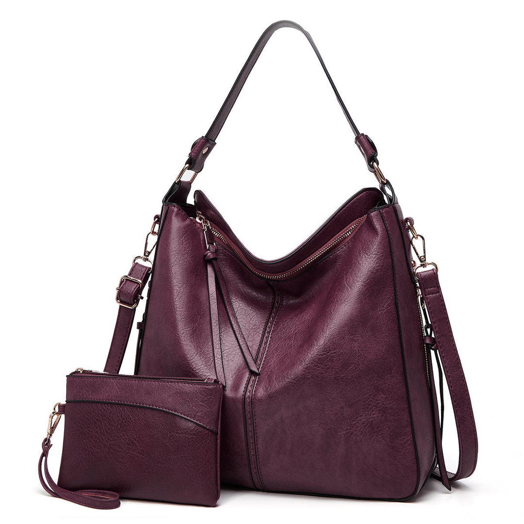 W&W Mode | Leder Tasche Mit Großer Kapazität Und Seitenfächern