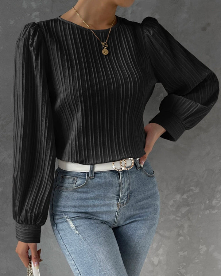 W&W Mode – Bluse mit Rundhalsausschnitt