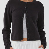 WW | Bunter Unifarbener Damen-Cardigan