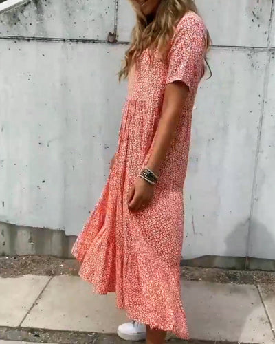 WW | Kurzarmkleid mit Blumenmuster