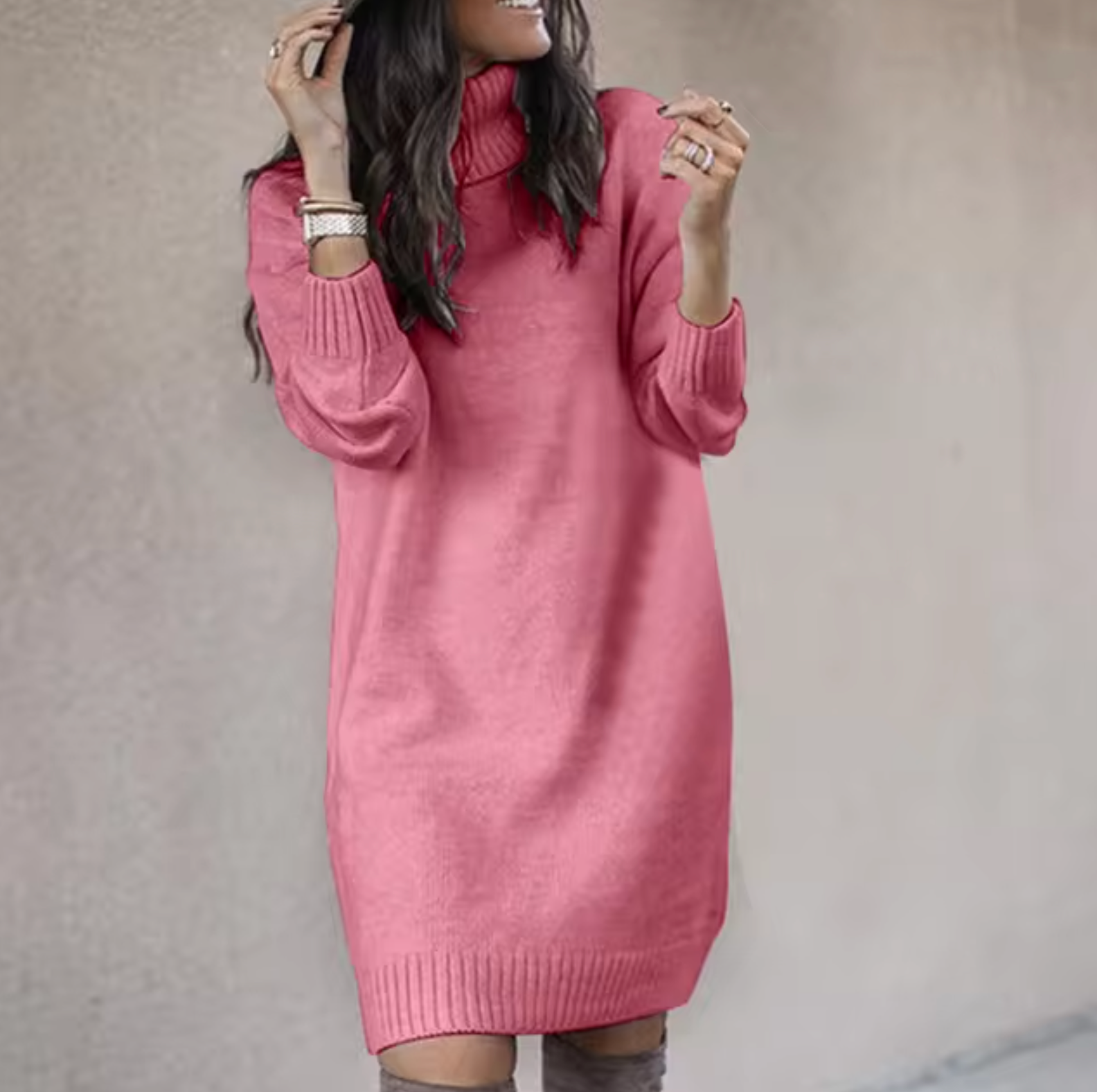 – Lockeres Pulloverkleid