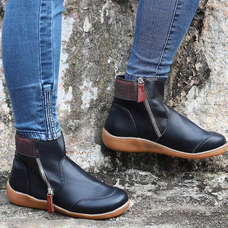 W&W Mode | Orthopädische Wasserdichte Premium-Stiefel Mit Reißverschluss