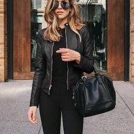 Jacke in Lederoptik für Damen