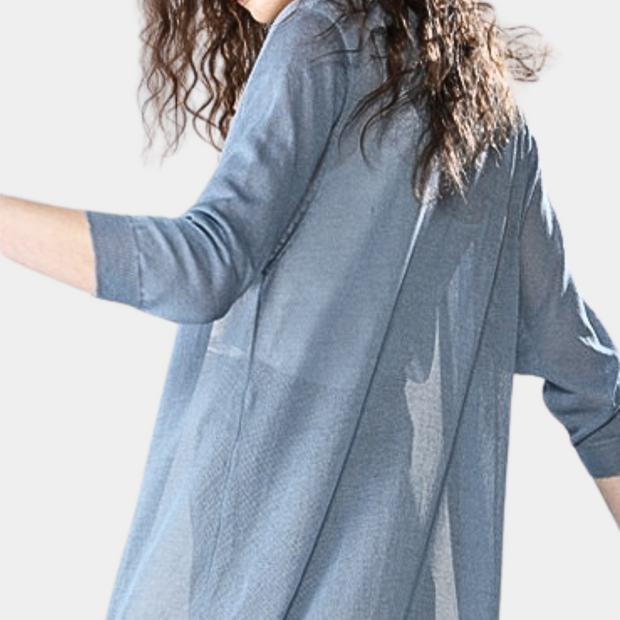 WW | Damen Lange Weste Elegant Und Leicht Sommer Strickjacke Für Frauen