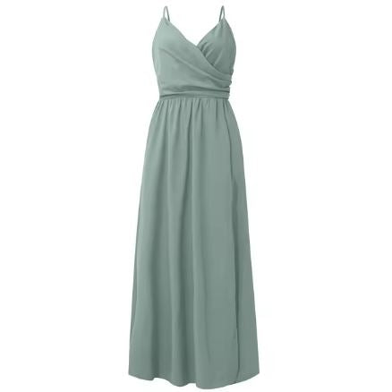 WW | Elegantes Maxikleid Mit Verführerischem Schlitz Für Damen