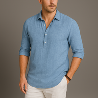 WW | Leinen Herrenpolo