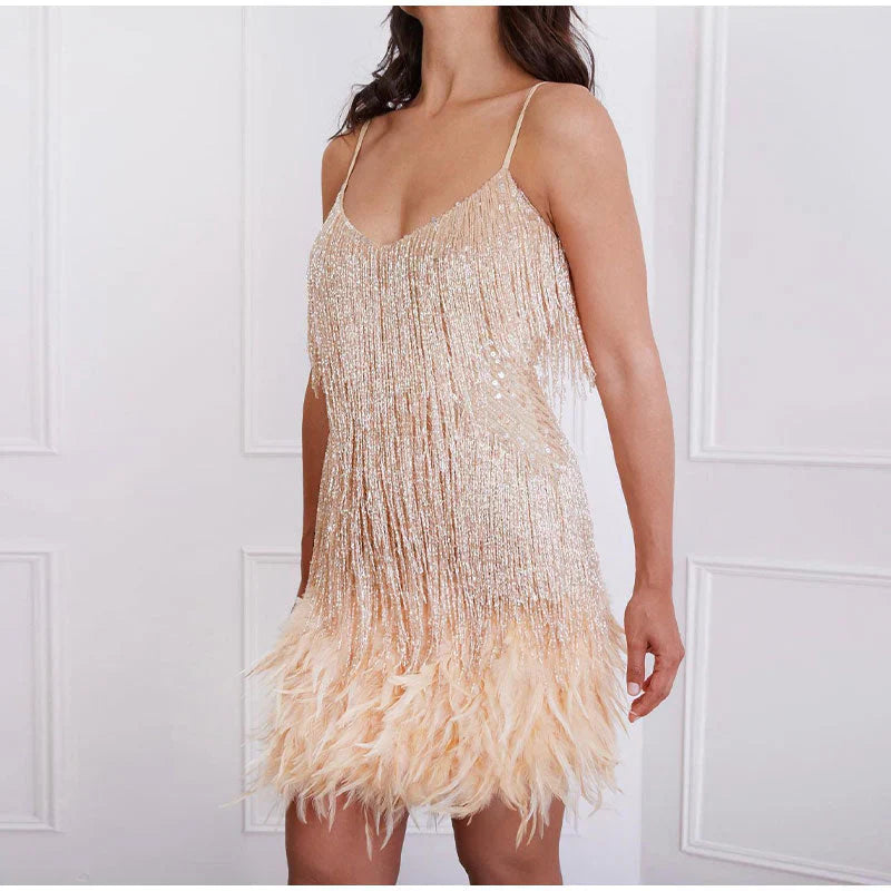 WW | Strahlendes Pailletten Cocktailkleid