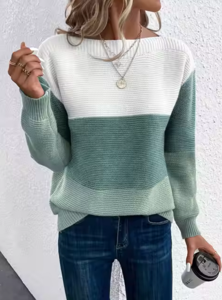 W&W Mode | Tricolor Strickpullover