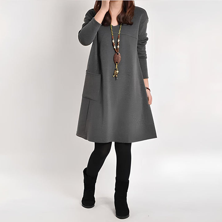 W&W Mode - Damen Elegantes Kleid, Stilvoll & Feminin Geschnitten