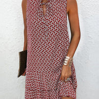 WW | Boho Print Shift Midi Kleid