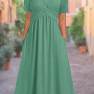 WW | Sommerkleid Mit V-ausschnitt