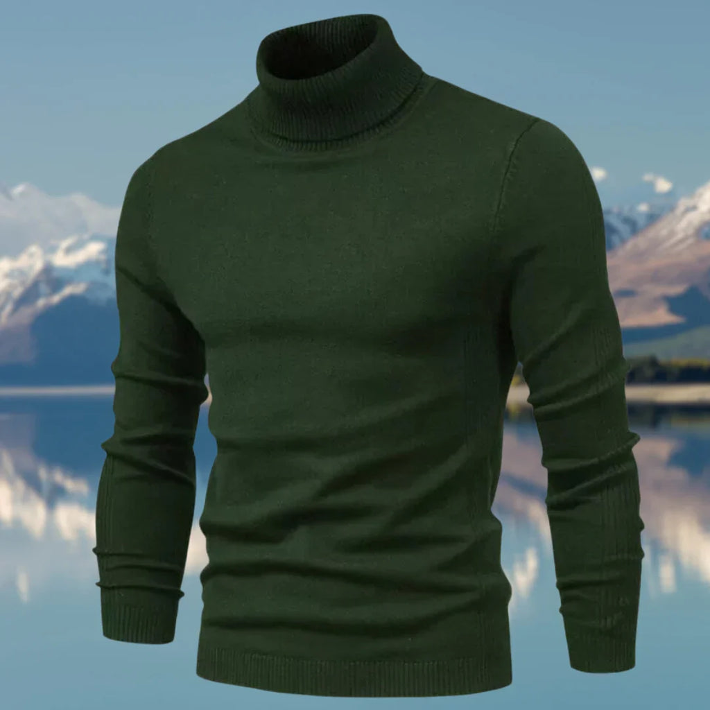 WW | Klassischer Pullover Mit Rollkragen Für Herren