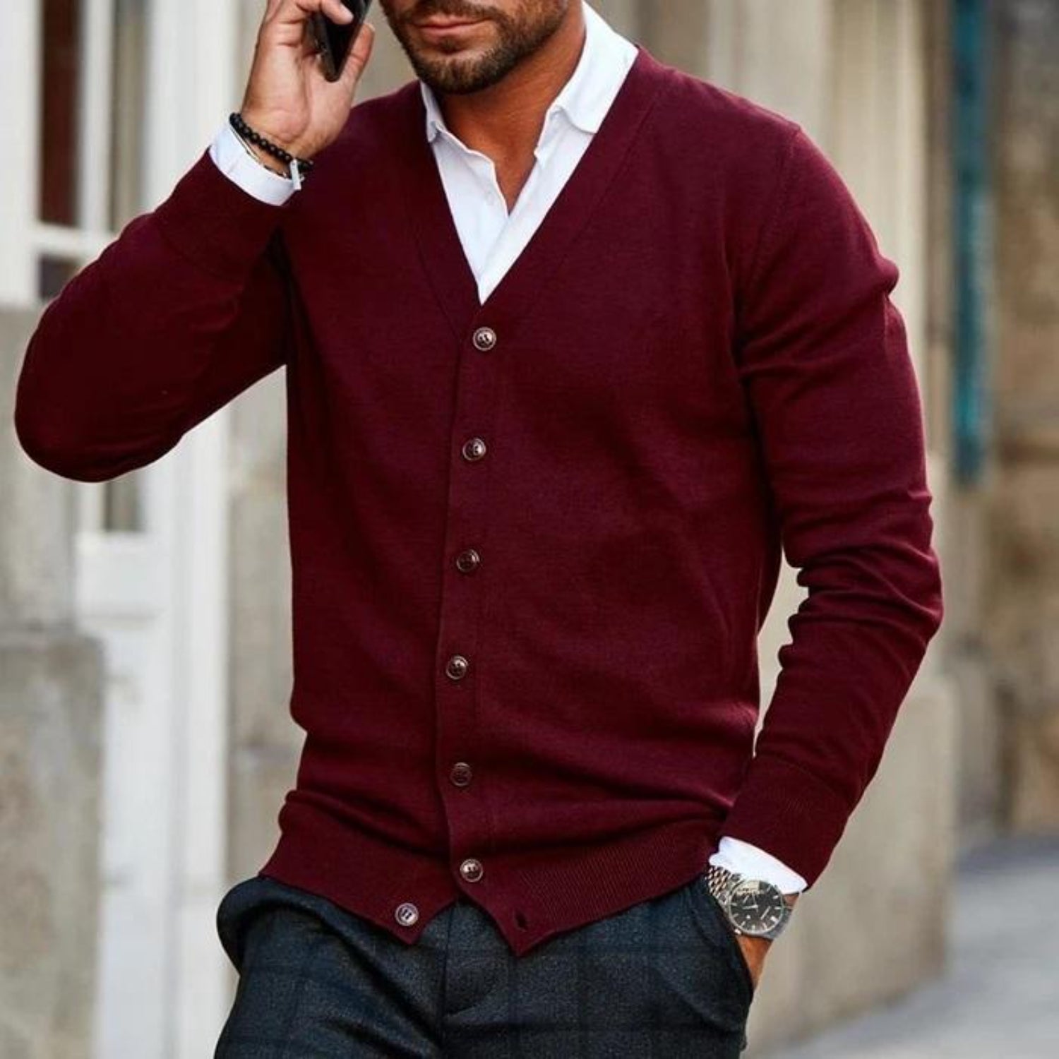 WW | Alltag Strickjacke Für Herren