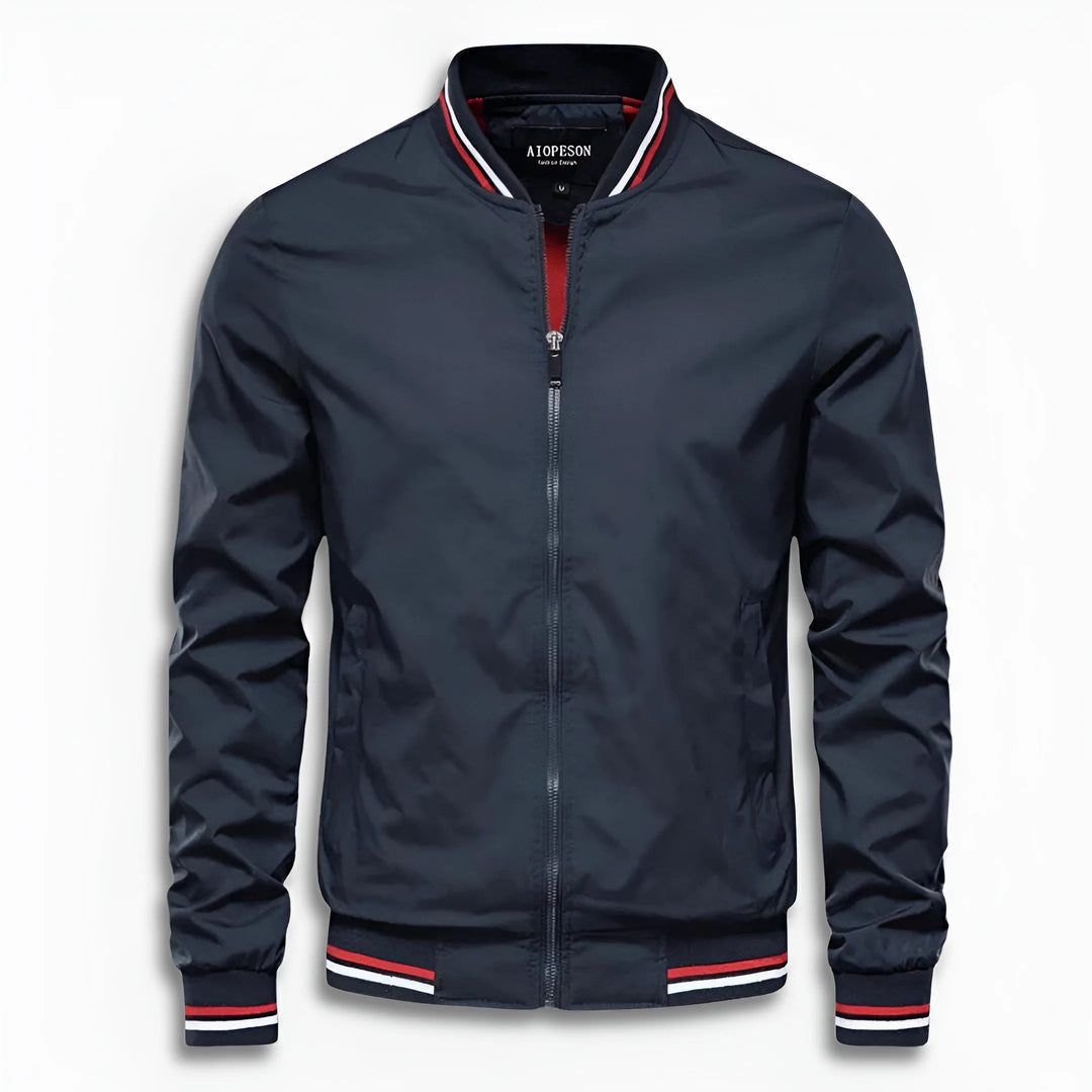 W&W Mode | Herren Lässige Übergangsjacke mit Wasserabweisender Oberfläche & Stehkragen W&W Mode