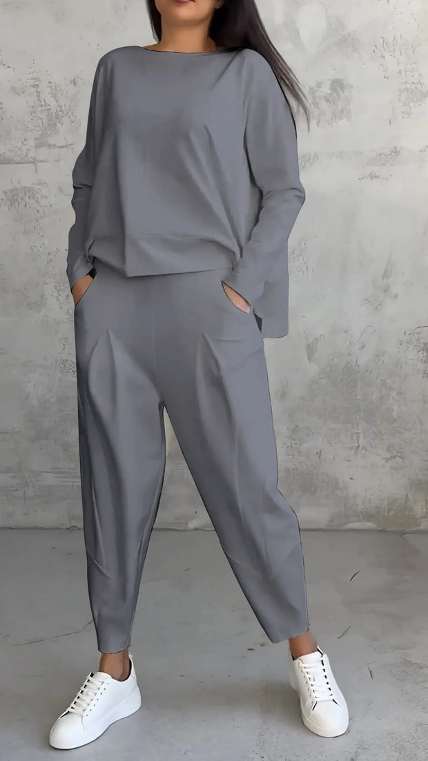 WW | Zweiteiliges Set In Einem Lässigen Relaxed Fit Modell