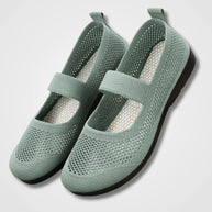 WW | Orthopädische Luftige Gestrickte Riemenflachschuhe