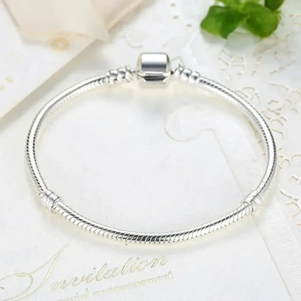 W&W Mode | 925 Sterling Silber Charm Knochen Armband