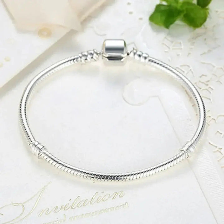 W&W Mode | 925 Sterling Silber Charm Knochen Armband