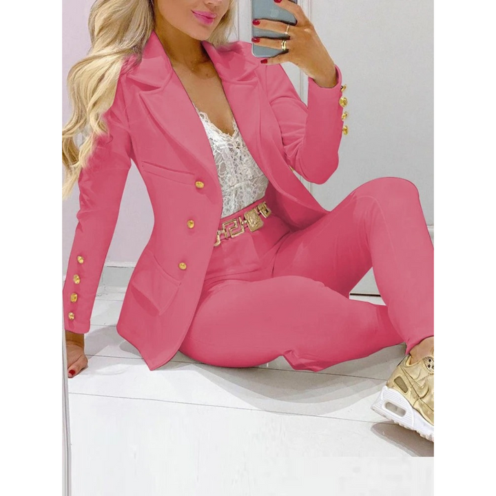 W&W Mode – Set aus Blazer und Hose mit großem Kragen