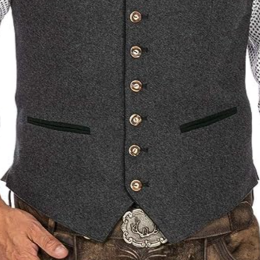 WW | Herren Weste Mit Einem Stilvollen Traditionellen Look