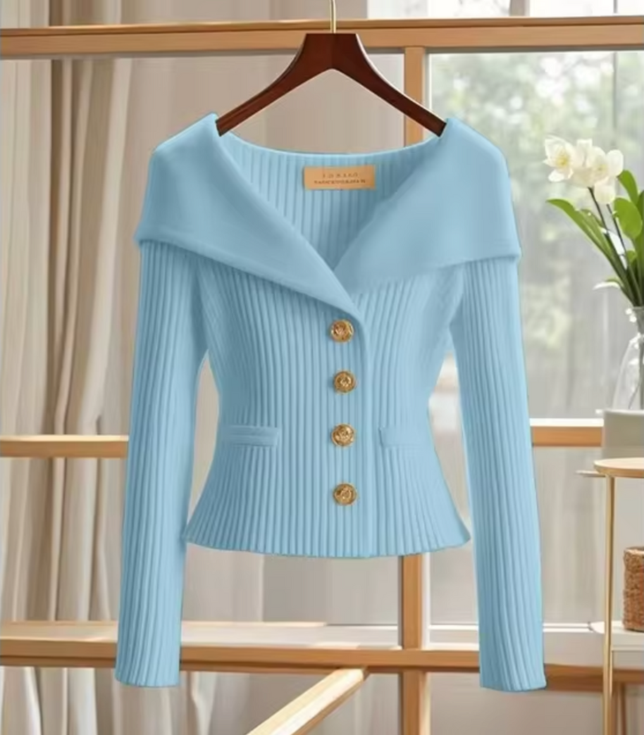 WW | Gestrickte Kurze Strickjacke