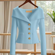WW | Gestrickte Kurze Strickjacke