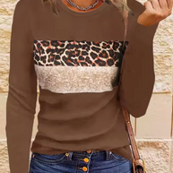 WW | Langarm-T-Shirt mit Leopardenmuster