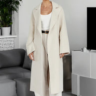 WW Trenchcoat | Stilvoller langer Damen-Trenchcoat im Oversize-Stil