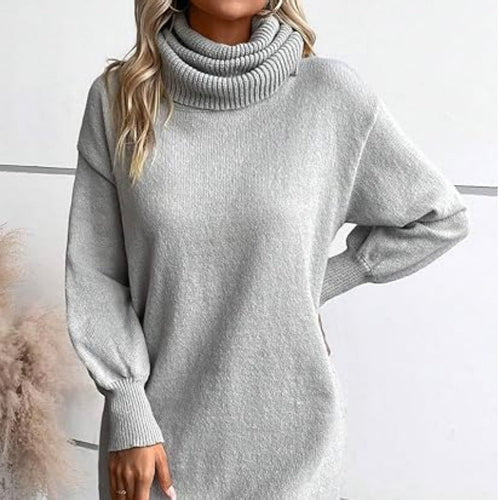 Cooler Rollkragen Lockere Strickpullover