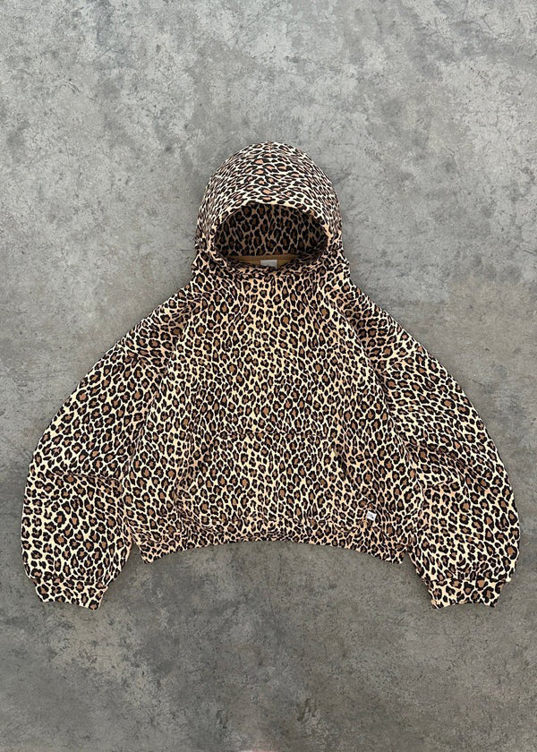 W&W Mode | Leopardenmuster Hoodie und Jogginghose Set für Damen