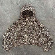 WW | Leopardenmuster Hoodie und Jogginghose Set für Damen
