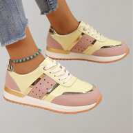 WW | Turnschuhe Schuhe Leder Patchwork