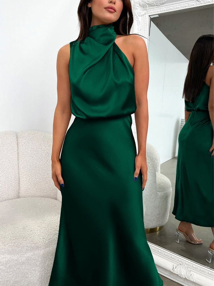 W&W Mode | Seidenkleid mit Fleckendesign für Damen