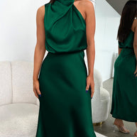 WW | Seidenkleid mit Fleckendesign für Damen