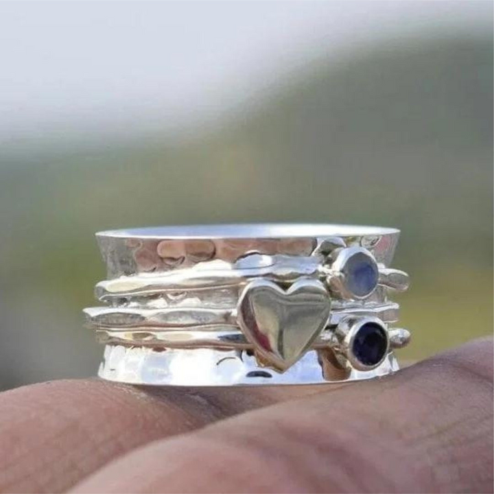 W&W Mode | Spinner Herzchenring Silber