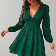 WW | V-ausschnitt Minikleid