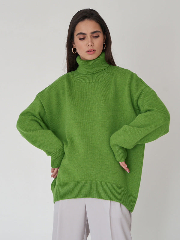 WW | Lieblicher Winter Hoher Kragen Pullover