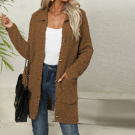 WW | Lässiger Einfarbiger Cardigan