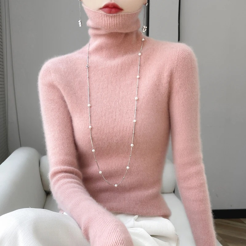 WW | Cashmere Pullover Damen Eleganter Rollkragenpullover aus Luxuswolle