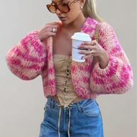 WW | Übergroße Und Bunte Strickjacke