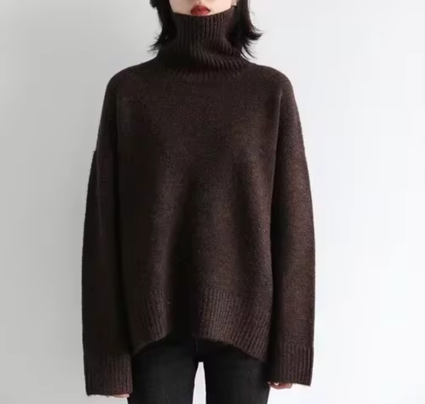 Lockerer Rollkragenpullover