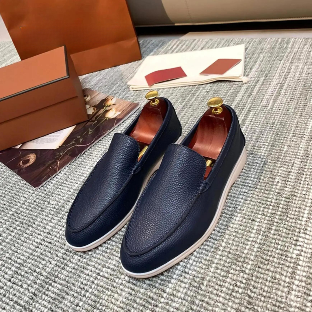 W&W Mode | Herren Leder Slipper Aus Hochwertigem Rindsleder