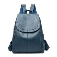 WW | Diebstahlsicherer Lederrucksack Für Stilvolle Frauen
